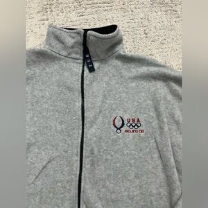 Vintage USA Beijing Olympics Full Zip Fleece Made in USA